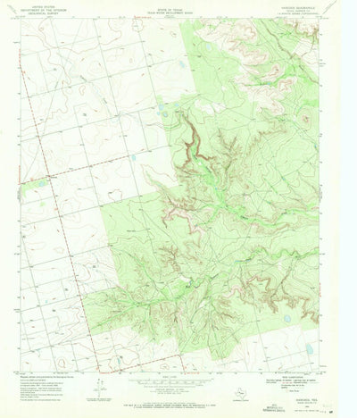 United States Geological Survey Hancock, TX (1968, 24000-Scale) digital map