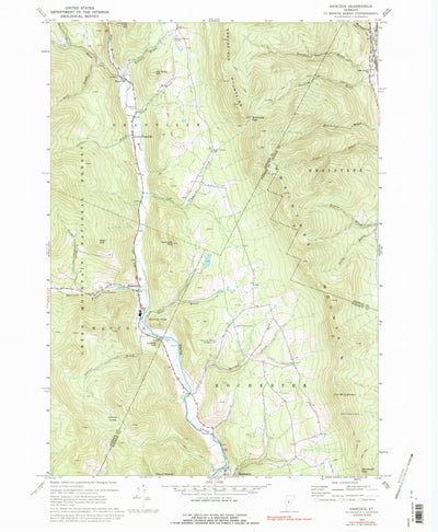 United States Geological Survey Hancock, VT (1970, 24000-Scale) digital map