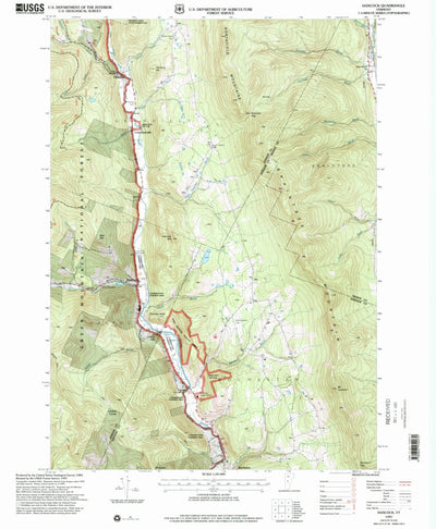 United States Geological Survey Hancock, VT (1997, 24000-Scale) digital map