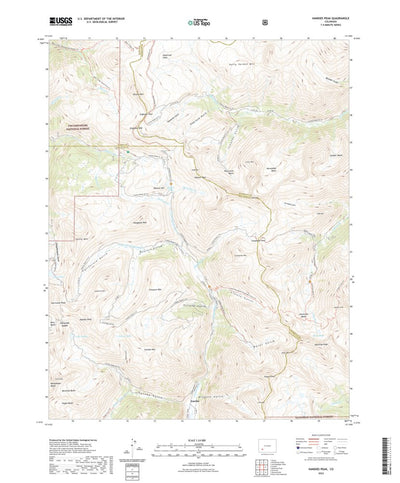 United States Geological Survey Handies Peak, CO (2022, 24000-Scale) digital map