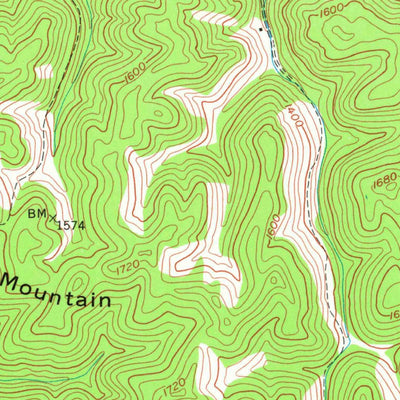 United States Geological Survey Handshoe, KY (1954, 24000-Scale) digital map