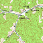 United States Geological Survey Handshoe, KY (1954, 24000-Scale) digital map