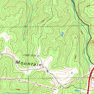 United States Geological Survey Handshoe, KY (1992, 24000-Scale) digital map