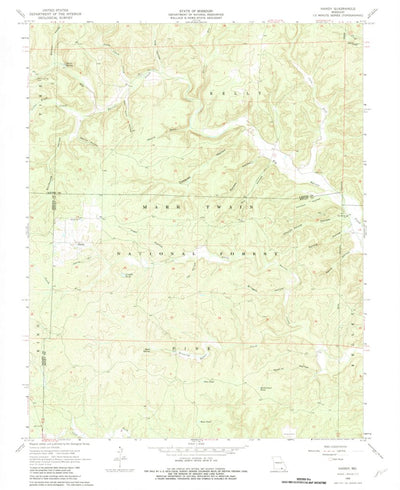 United States Geological Survey Handy, MO (1968, 24000-Scale) digital map
