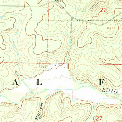 United States Geological Survey Handy, MO (1968, 24000-Scale) digital map