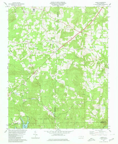 United States Geological Survey Handy, NC (1980, 24000-Scale) digital map