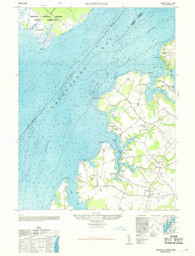 United States Geological Survey Hanesville, MD (1969, 24000-Scale) digital map