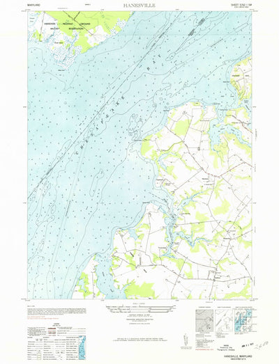 United States Geological Survey Hanesville, MD (1977, 24000-Scale) digital map