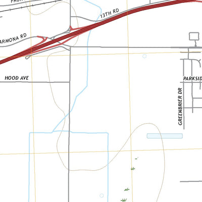 United States Geological Survey Hanford, CA (2021, 24000-Scale) digital map