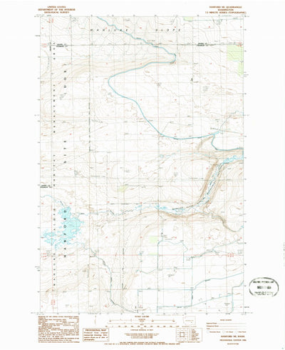 United States Geological Survey Hanford NE, WA (1986, 24000-Scale) digital map