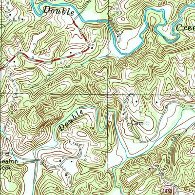 United States Geological Survey Hanging Rock, NC (1997, 24000-Scale) digital map