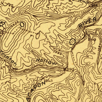 United States Geological Survey Hanging Rock, WV (1921, 48000-Scale) digital map
