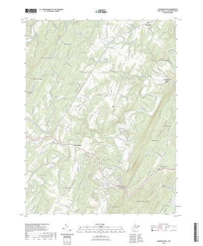 United States Geological Survey Hanging Rock, WV (2023, 24000-Scale) digital map