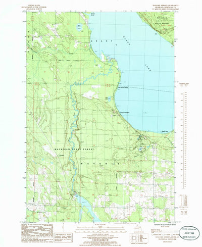 United States Geological Survey Hangore Heights, MI (1986, 24000-Scale) digital map