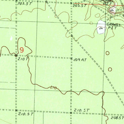 United States Geological Survey Hangore Heights, MI (1986, 24000-Scale) digital map