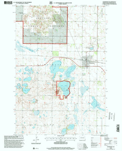 United States Geological Survey Hankinson, ND (1998, 24000-Scale) digital map