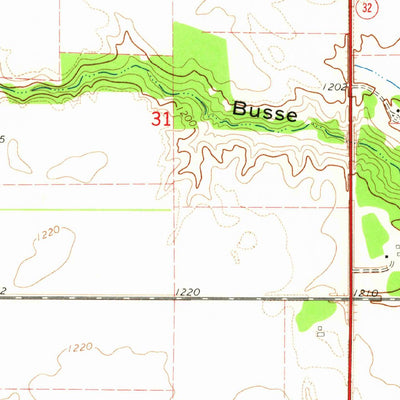 United States Geological Survey Hanks Corner, ND (1964, 24000-Scale) digital map