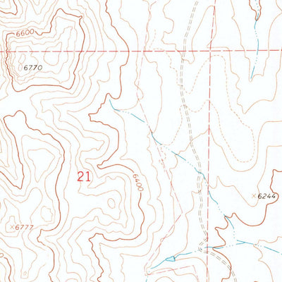 United States Geological Survey Hanks Creek NE, NV (1967, 24000-Scale) digital map