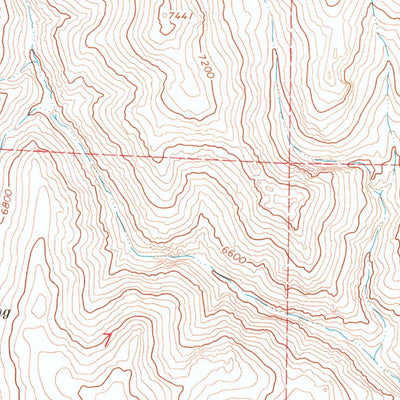 United States Geological Survey Hanks Creek NE, NV (1967, 24000-Scale) digital map