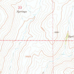 United States Geological Survey Hanks Creek SW, NV (1967, 24000-Scale) digital map