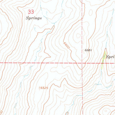 United States Geological Survey Hanks Creek SW, NV (1967, 24000-Scale) digital map