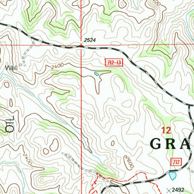 United States Geological Survey Hanks Gully, ND (1997, 24000-Scale) digital map