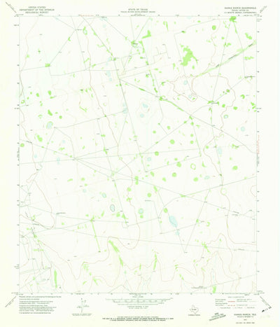United States Geological Survey Hanks Ranch, TX (1971, 24000-Scale) digital map