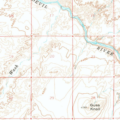 United States Geological Survey Hanksville, UT (1963, 62500-Scale) digital map