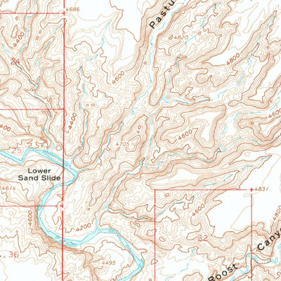 United States Geological Survey Hanksville, UT (1963, 62500-Scale) digital map