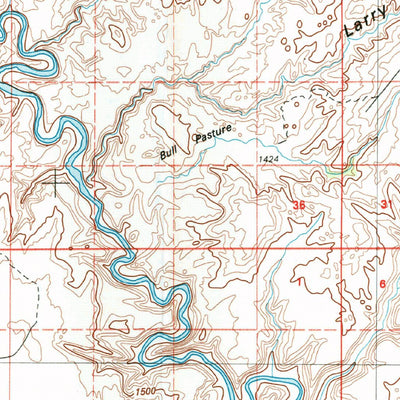 United States Geological Survey Hanksville, UT (1980, 100000-Scale) digital map