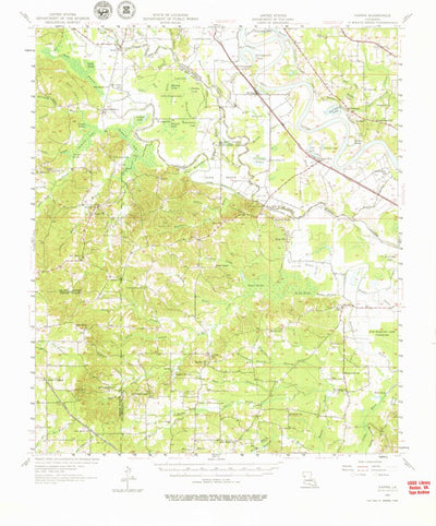 United States Geological Survey Hanna, LA (1957, 62500-Scale) digital map