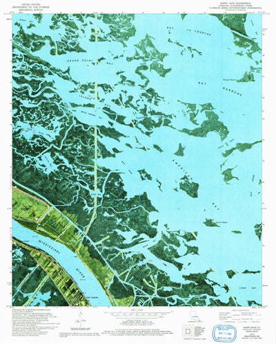 United States Geological Survey Hanna, LA (1992, 24000-Scale) digital map