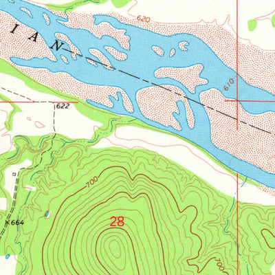 United States Geological Survey Hanna, OK (1971, 24000-Scale) digital map