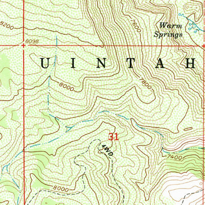 United States Geological Survey Hanna, UT (1962, 24000-Scale) digital map