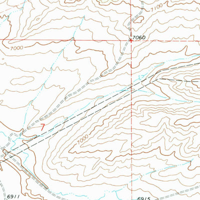 United States Geological Survey Hanna, WY (1971, 24000-Scale) digital map