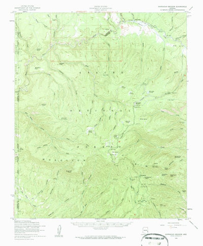 United States Geological Survey Hannagan Meadow, AZ (1958, 62500-Scale) digital map