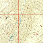 United States Geological Survey Hannagan Meadow, AZ (1997, 24000-Scale) digital map