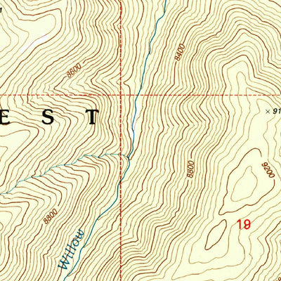 United States Geological Survey Hannagan Meadow, AZ (1997, 24000-Scale) digital map