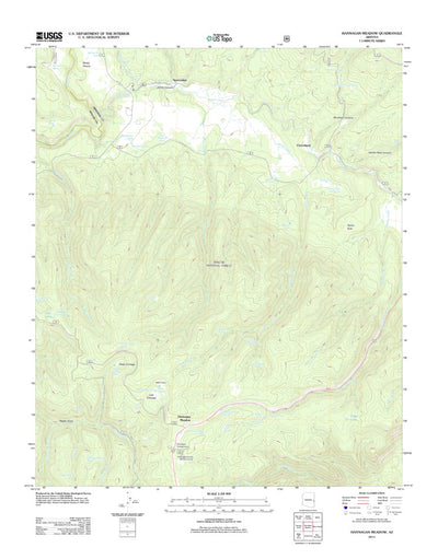 United States Geological Survey Hannagan Meadow, AZ (2011, 24000-Scale) digital map