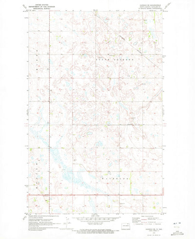 United States Geological Survey Hannah SE, ND (1970, 24000-Scale) digital map
