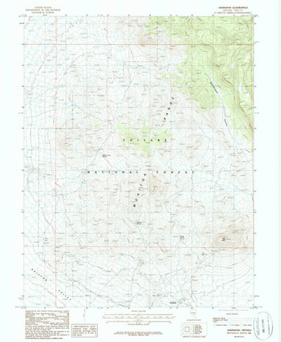 United States Geological Survey Hannapah, NV (1986, 24000-Scale) digital map
