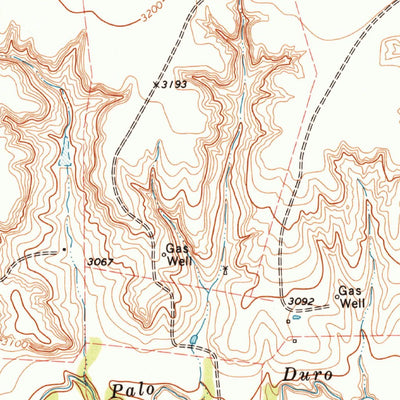 United States Geological Survey Hannas Draw East, TX (1974, 24000-Scale) digital map