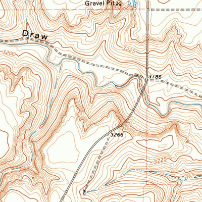 United States Geological Survey Hannas Draw West, TX (1974, 24000-Scale) digital map