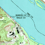 United States Geological Survey Hannibal East, MO-IL (1993, 24000-Scale) digital map