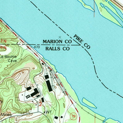 United States Geological Survey Hannibal East, MO-IL (1993, 24000-Scale) digital map