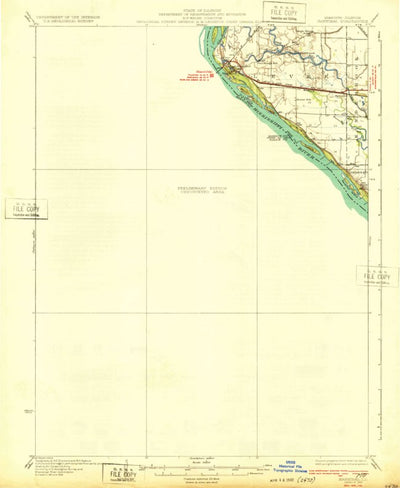 United States Geological Survey Hannibal, MO-IL (1932, 62500-Scale) digital map