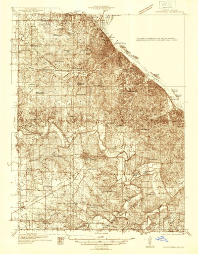 United States Geological Survey Hannibal, MO-IL (1936, 48000-Scale) digital map