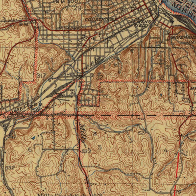 United States Geological Survey Hannibal, MO-IL (1945, 62500-Scale) digital map