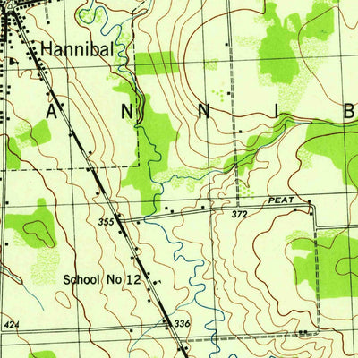 United States Geological Survey Hannibal, NY (1943, 31680-Scale) digital map
