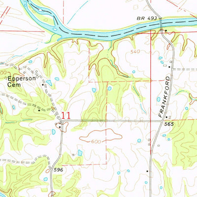 United States Geological Survey Hannibal SE, MO (1971, 24000-Scale) digital map